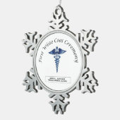 Ornement Flocon De Neige Cérémonie de la première robe blanche (Vue impression)