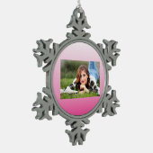 Ornement Flocon De Neige cerisier rose croustillant rose (Gauche)