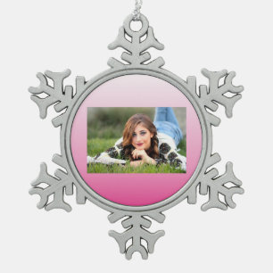 Ornement Flocon De Neige cerisier rose croustillant rose