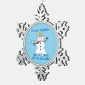 Ornement Flocon De Neige C'est NOw Mystery Detective Snowman Blue (Vue impression)
