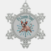 Ornement Flocon De Neige C'est Zoomie Time Sphynx Cat (Devant)