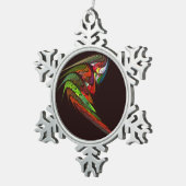 Ornement Flocon De Neige Chameleon Art Abstrait (Vue impression)