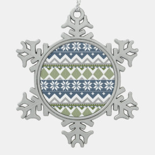 Ornement Flocon De Neige Chandail spécial d'hiver