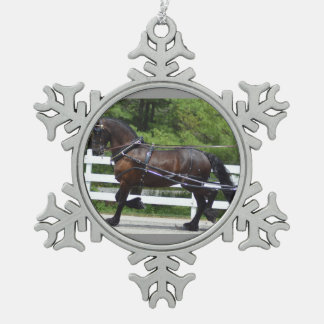 Ornement Flocon De Neige chariot de colline de noix conduisant le concours