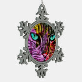 Ornement Flocon De Neige Chat Chaton Conception Artistique (Gauche)