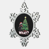 Ornement Flocon De Neige Chat noir drôle Quel arbre de Noël Noël Noël (Vue impression)
