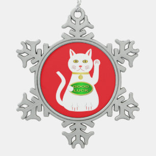 Ornement Flocon De Neige Chat Oriental Lucky