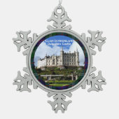 Ornement Flocon De Neige Château de Dunrobin du Clan Sutherland, Écosse, Ph (Devant)