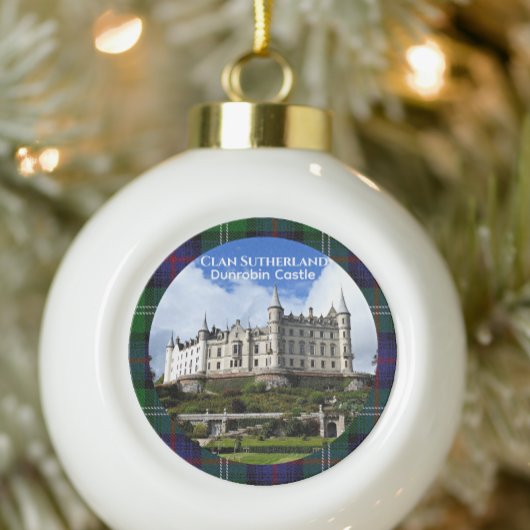 Ornement Flocon De Neige Château de Dunrobin du Clan Sutherland, Écosse, Ph
