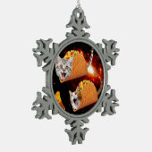 Ornement Flocon De Neige Chats dans les tacos spatiaux (Gauche)