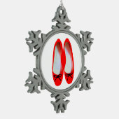 Ornement Flocon De Neige Chaussures rouges (Gauche)