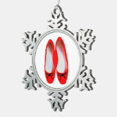 Ornement Flocon De Neige Chaussures rouges (Vue impression)