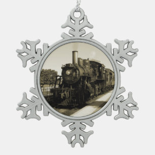 Ornement Flocon De Neige Chemin de fer historique