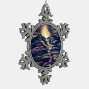 Ornement Flocon De Neige Chemin de la vie