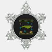 Ornement Flocon De Neige Chemise moche Noël Caroline du Nord (Devant)