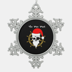 Ornement Flocon De Neige Chemise T Pirates de Noël