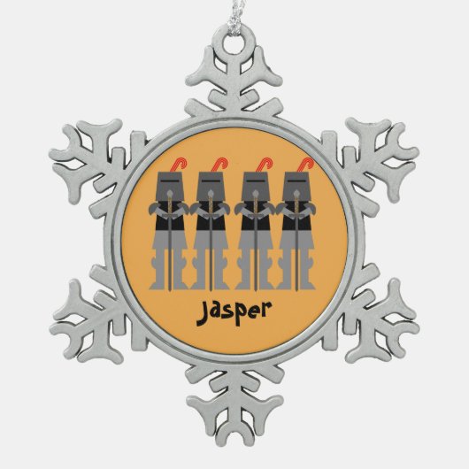 Ornement Flocon De Neige Chevalier (Devant)