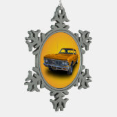 ORNEMENT FLOCON DE NEIGE CHEVROLET 1966 CHEVELLE (Gauche)