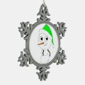 Ornement Flocon De Neige chibi snowman (Gauche)