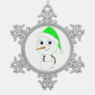 Ornement Flocon De Neige chibi snowman