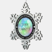 Ornement Flocon De Neige Chic 14e 24e 34e 43e anniversaire du Mariage Opal (Vue impression)