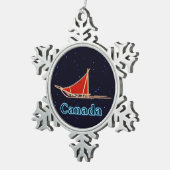 Ornement Flocon De Neige Chien (Vue impression)