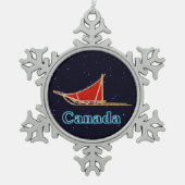 Ornement Flocon De Neige Chien (Devant)