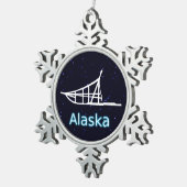 Ornement Flocon De Neige Chien (Vue impression)