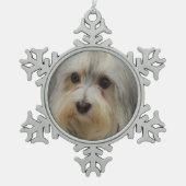 Ornement Flocon De Neige Chien de Havanese (Devant)