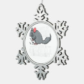 Ornement Flocon De Neige Chinchilla Gift Funny Cute Pet (Vue impression)