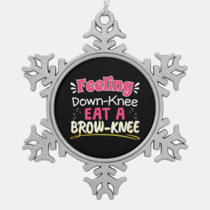 Ornement Flocon De Neige Chirurgie du genou Ponctuation positive - Joli bro