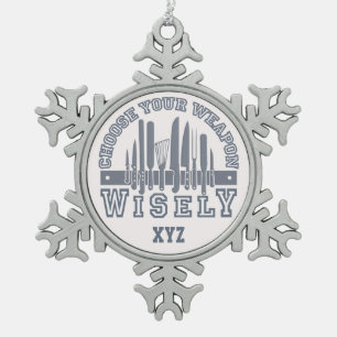 Ornement Flocon De Neige Choisissez votre ornement personnalisé de monogram