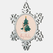 Ornement Flocon De Neige Christmas deer (Vue impression)