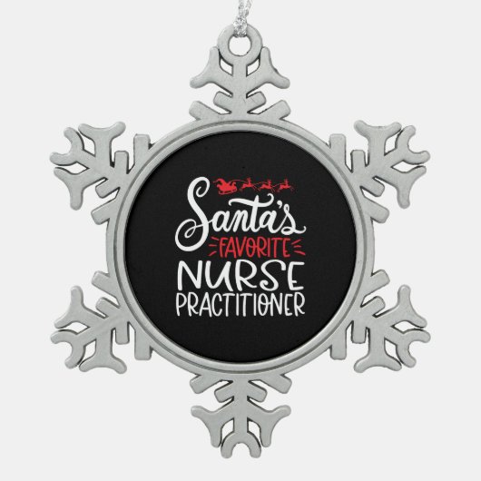 Ornement Flocon De Neige Christmas nurse practitioner (Devant)
