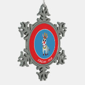 Ornement Flocon De Neige Christmas Shane l'âne (Gauche)