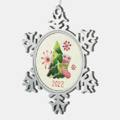 Ornement Flocon De Neige Christmas Tree and Stocking Whimsey (Vue impression)