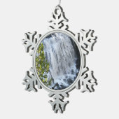 Ornement Flocon De Neige Chute d'eau de Yellowstone (Vue impression)