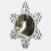 Ornement Flocon De Neige Chutes Baring au parc national des Glaciers (Vue impression)