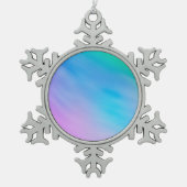 Ornement Flocon De Neige Ciel arc-en-ciel doux (Devant)