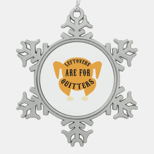 Ornement Flocon De Neige Citation D'Action De Grâce Essentielle - Les Reste (Devant)