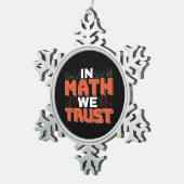 Ornement Flocon De Neige Citation de professeur de mathématiques - En Math  (Vue impression)