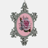 ORNEMENT FLOCON DE NEIGE CITATION DE SOEUR (Gauche)