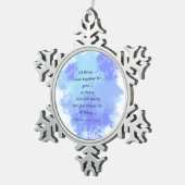 Ornement Flocon De Neige Citations bibliques inspirantes (Vue impression)