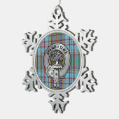 Ornement Flocon De Neige Clan Anderson Crest & Tartan (Vue impression)
