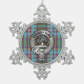 Ornement Flocon De Neige Clan Anderson Crest & Tartan (Devant)
