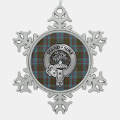 Ornement Flocon De Neige Clan Anderson Crest & Tartan (Devant)