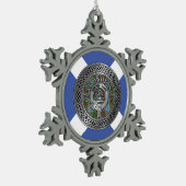 Ornement Flocon De Neige Clan Anderson Crest & Tartan Knot (Gauche)