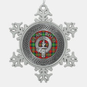 Ornement Flocon De Neige Clan Boyd Crest & Tartan Knot (Devant)