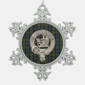 Ornement Flocon De Neige Clan Campbell Crest & Tartan (Devant)