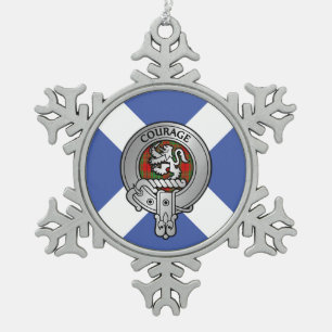 Ornement Flocon De Neige Clan Comyn Cumul de la crête et du tartare